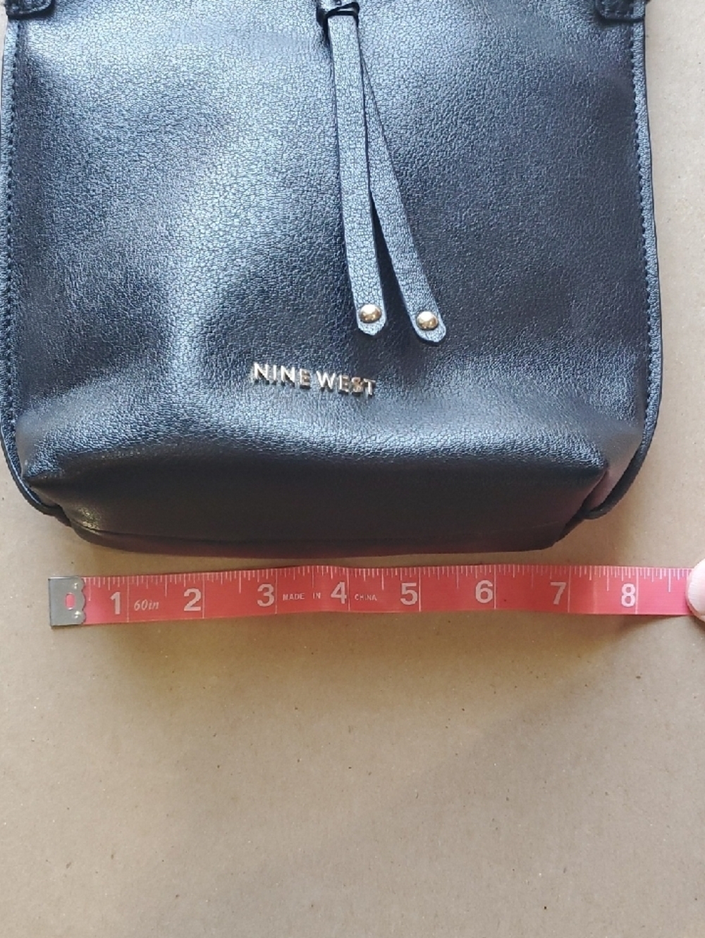 Nine West Black Crossbody with Gold Chain Accent - Picture 4 of 12